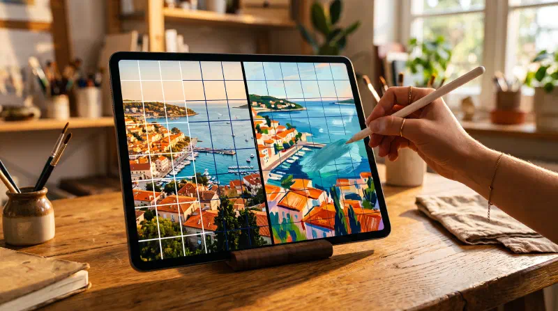 Why Procreate's Grid Doesn't Work on Reference Photos