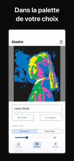 Koadro: Dans la palette de votre choix