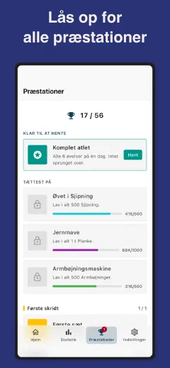 Kountrain: Lås op for alle præstationer