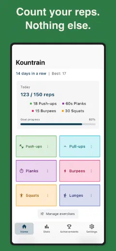 Kountrain: Count your reps. Nothing else.