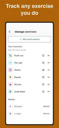 Kountrain: Track any exercise you do