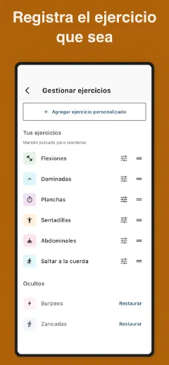 Kountrain: Registra el ejercicio que sea