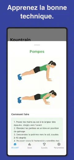 Kountrain: Apprenez la bonne technique.