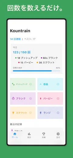Kountrain: 回数を数えるだけ。