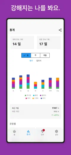 Kountrain: 강해지는 나를 봐요.