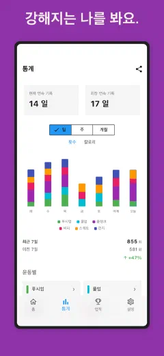 Kountrain: 강해지는 나를 봐요.