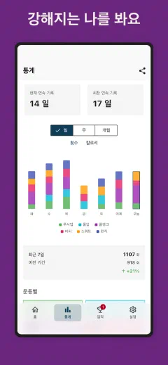 Kountrain: 강해지는 나를 봐요