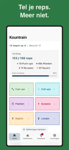 Kountrain: Tel je reps. Meer niet.