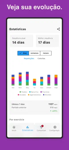 Kountrain: Veja sua evolução.