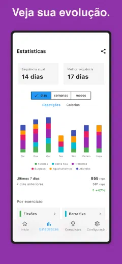 Kountrain: Veja sua evolução.
