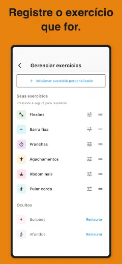 Kountrain: Registre o exercício que for.