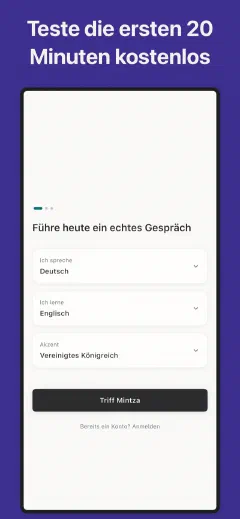 Mintza: Teste die ersten 20 Minuten kostenlos