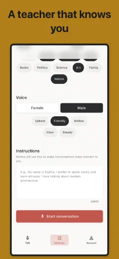 Mintza: A teacher that knows you