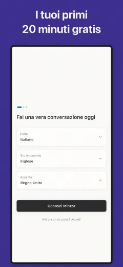 Mintza: I tuoi primi 20 minuti gratis