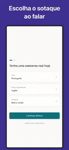 Mintza: Escolha o sotaque ao falar