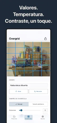 Overgrid: Valores. Temperatura. Contraste, un toque.