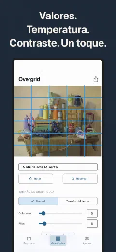 Overgrid: Valores. Temperatura.
Contraste. Un toque.