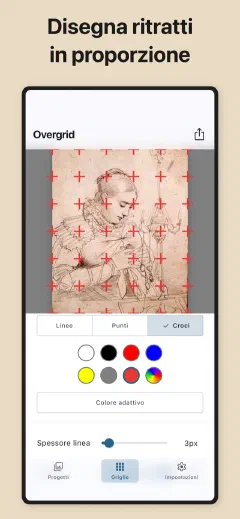 Overgrid: Disegna ritratti in proporzione
