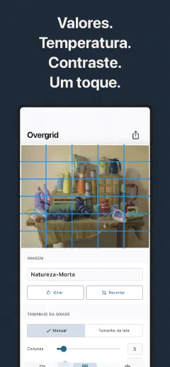 Overgrid: Valores. Temperatura. Contraste. Um toque.