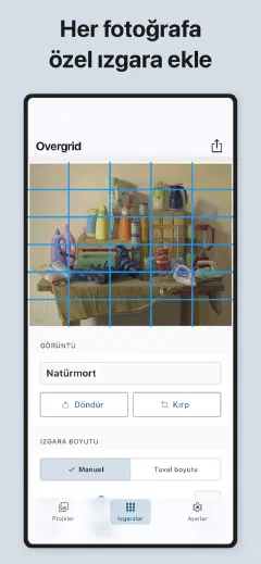 Overgrid: Her fotoğrafa özel ızgara ekle