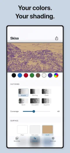 Skisa: Your colors. Your shading.