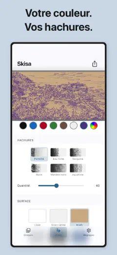 Skisa: Votre couleur. Vos hachures.