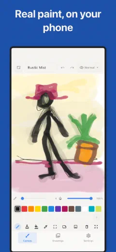 Trazu: Real paint, on your phone
