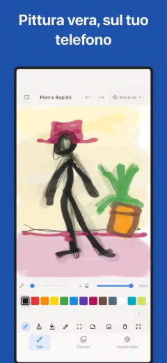 Trazu: Pittura vera, sul tuo telefono