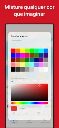 Trazu: Misture qualquer cor que imaginar