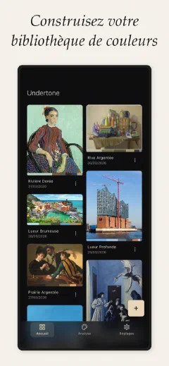 Undertone: Construisez votre bibliothèque de couleurs